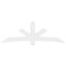 Ekena Millwork Alberta Architectural Grade PVC Gable Bracket, 96"W x 32"H x 4"D x 6"F, 8/12 Pitch GBP096X32X0406ALB00 - alternate 5
